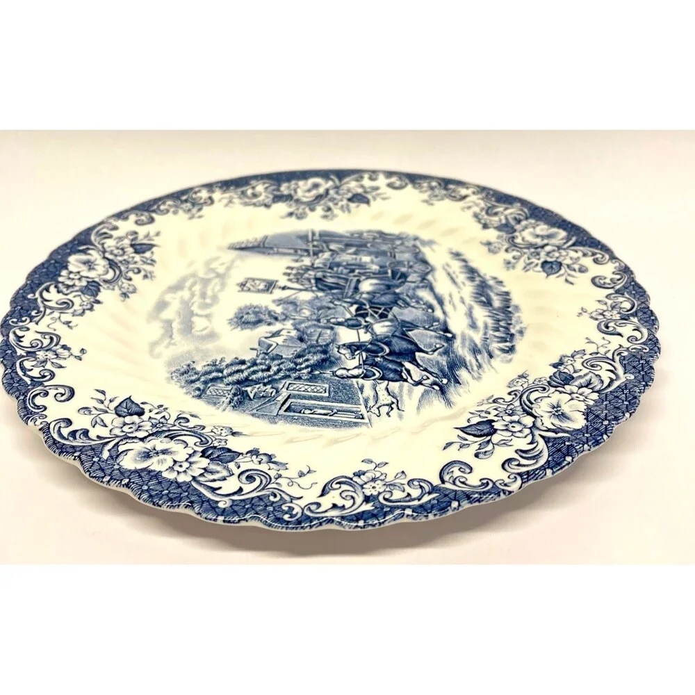 Johnson Brothers (Hanley) Ltd. Blue and White Coaching Scenes 10